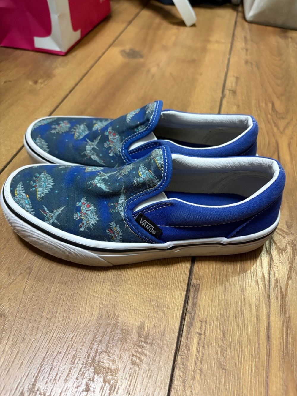 Vans Kids Slip-On Sneakers - Blue with Galaxy Print